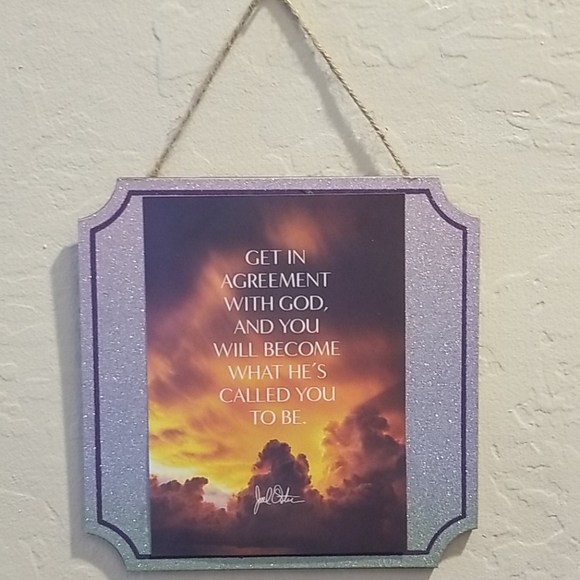 Joel Osteen Inspirational Wooden Sign - Picture 2 of 3